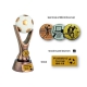 Odlievaná trofej RKO113 / BR Futbal + emblém (kovový)