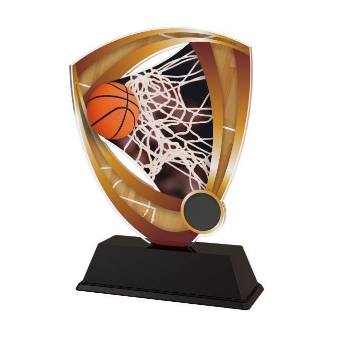 Trofej / plaketa CACUF001M3 basketball