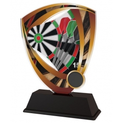 Trofej / plaketa CACUF001M6 šípky / darts